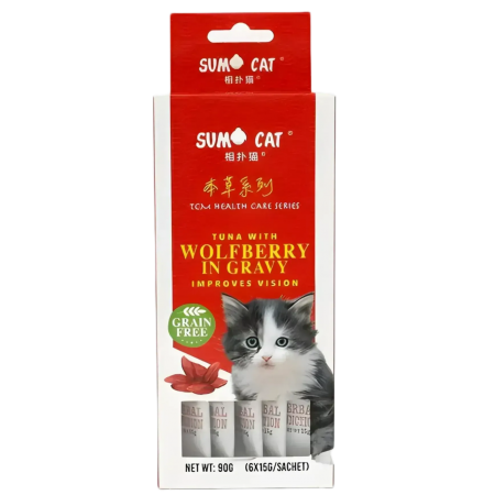 Sumo Cat Treat Tuna w/Wolfberry in Gravy 90g