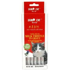 Sumo Cat Treat Tuna w/Milk Thistle in Gravy 90g