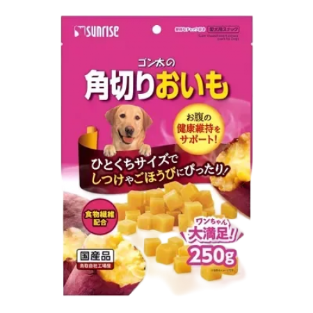Sunrise Dog Treats Gonta's Diced Sweet Potatoes 250g
