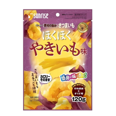 Sunrise Dog Treats Gonta's Roasted Dried Sweet Potato 120g