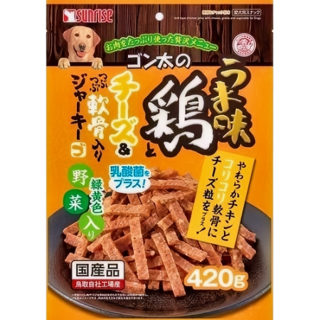 Sunrise Dog Treats Gonta's Soft Chic & Cheese w/Cartilage & Yellow Veg 420g