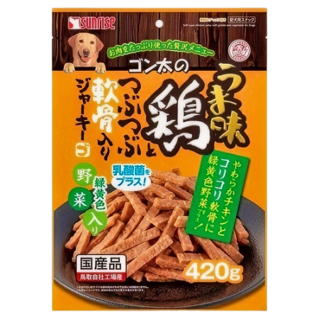 Sunrise Dog Treats Gonta's Soft Chicken w/Cartilage & Veg 420g
