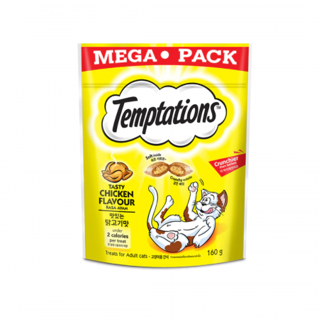 Temptations Mega Pack Tasty Chicken Flavour 160g x2