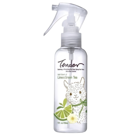 Tender Pets Dry Clean Spray Lime & Green Tea 150g