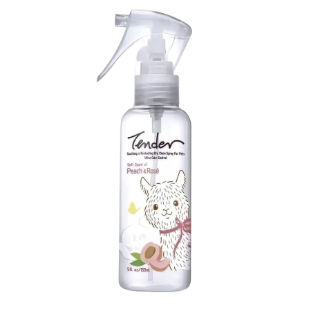 Tender Pets Dry Clean Spray Peach & Rose 150g