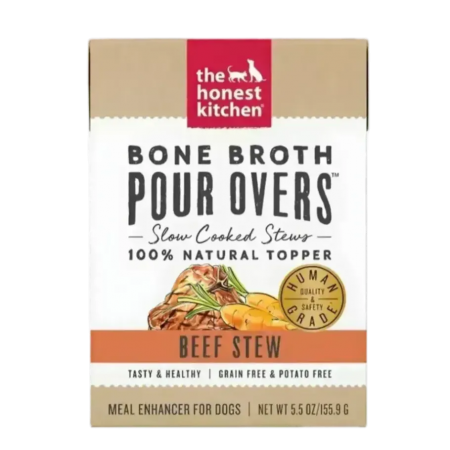 The Honest Kitchen Dog Broth Pour Over Bone Beef Stew 5.5oz
