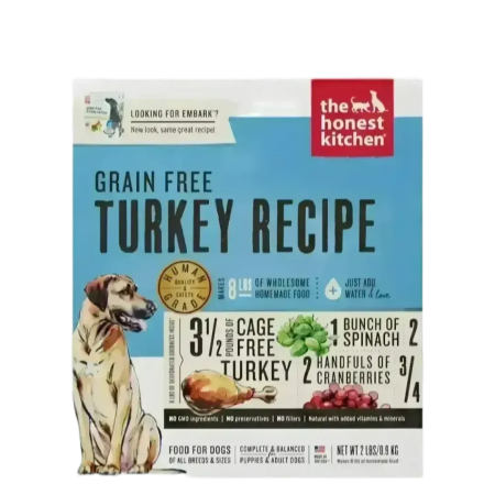 The Honest Kitchen Dog Dehydrated Grain-Free Turkey 2lbs