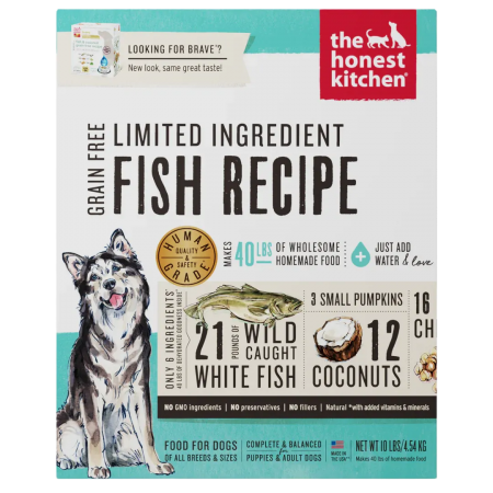 The Honest Kitchen Dog Dehydrated Limited Ingred Fish 10lbs