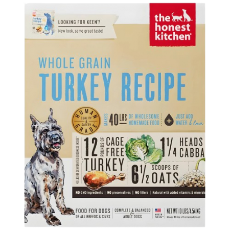 The Honest Kitchen Dog Dehydrated Whole-Grain Turkey 10lbs