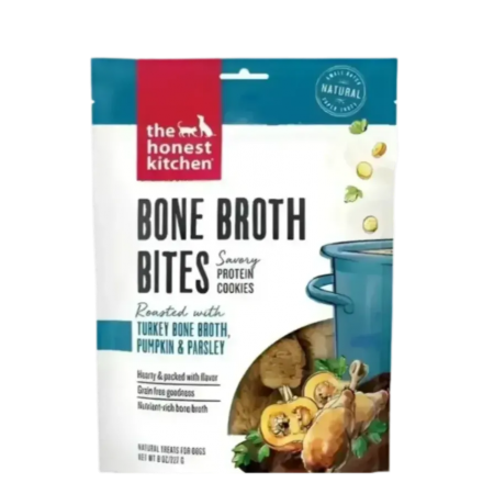 The Honest Kitchen Dog Treat Turkey Broth & Pumpkin Bites 8oz