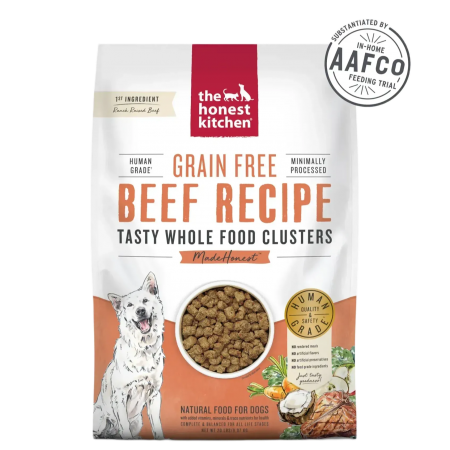 The Honest Kitchen Dog Whole Food Clusters Beef 5lbs