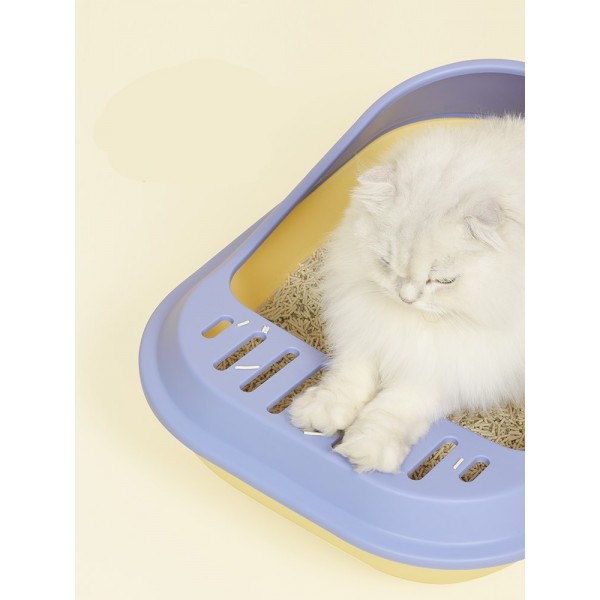Tom Cat Pakeway Large Anti-tracking Litter Tray Pink And Brown