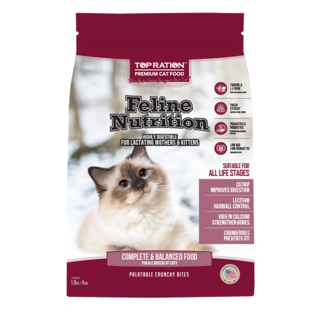 Top Ration Feline Nutrition All Life Stage Cat Dry Food 1.8kg