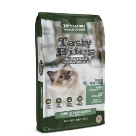 Top Ration Cat Dry Food Tasty Bites All Life Stages 6kg