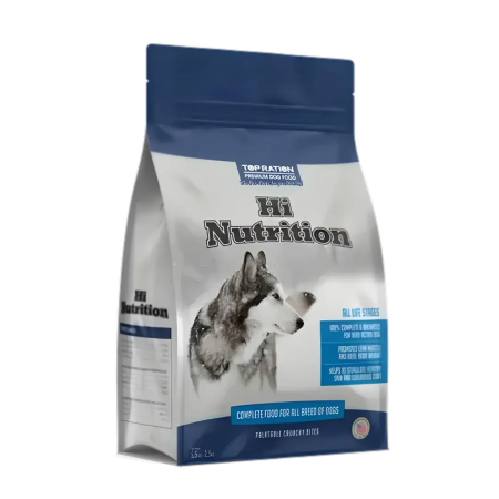 Top Ration Dog Dry Food Hi Nutrition All Life Stages 2.5kg