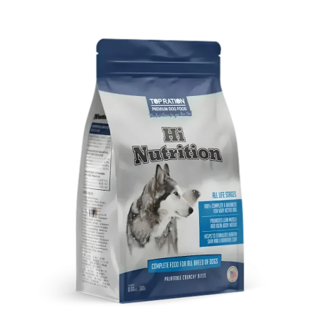 Top Ration Dog Dry Food Hi Nutrition All Life Stages 300g