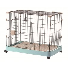 Topsy Anti-Slip Pet Cage With Wheels Large Blue