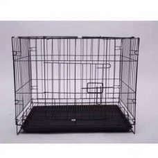Topsy 3 Feet 2-Way Opening Collapsible Cage Black