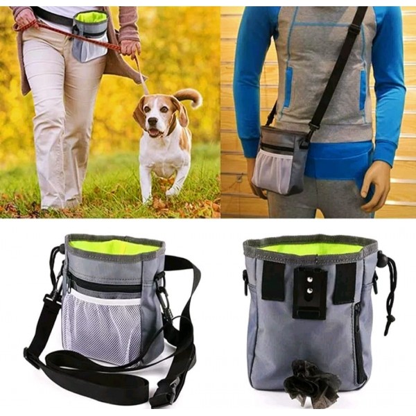 Rubeku Pet Training Bag Outdoor Multi-functional Pouch (Grey)