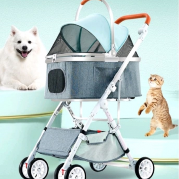 Rubeku Pet Stroller BNDC with Portable Carrier (8009A) Mint