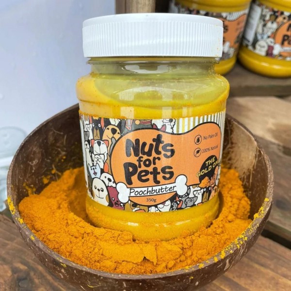 Nuts for Pets Dogs Peanut Butter with Turmeric 350g