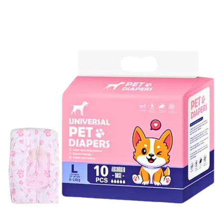 Universal Pet Diapers Female Large (10 pcs)
