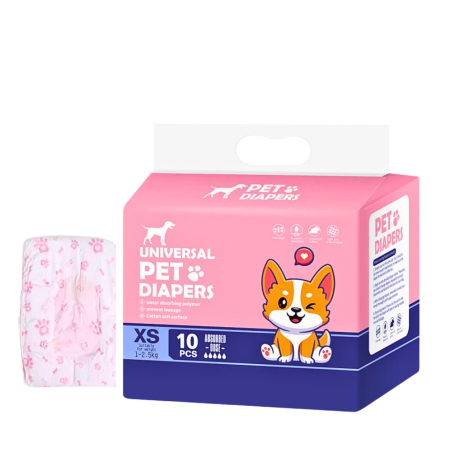 Universal Pet Diapers Female X-Small (10 pcs)