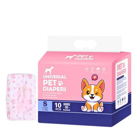 Universal Pet Diapers Female Small (10 pcs)