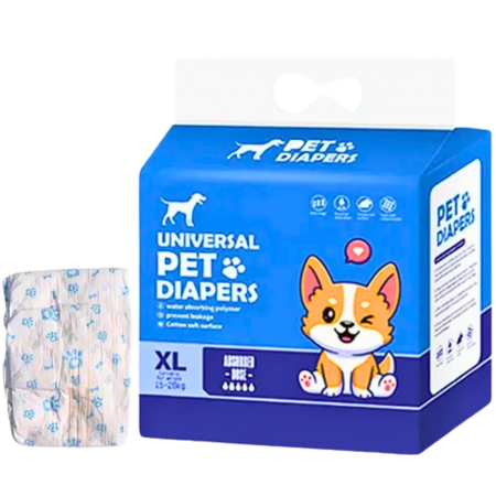 Universal Pet Diapers Male X-Large (10 pcs)
