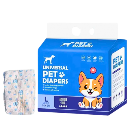 Universal Pet Diapers Male Large (10 pcs)