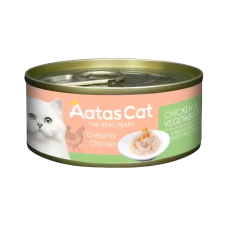 Aatas Cat Creamy Chicken & Vegetables Canned Food 80g