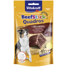 Vitakraft Dog Stick Quadros Beef Liver & Potato 70g (3 Packs)