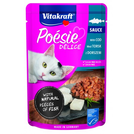 Vitakraft Poesie Delice Cod in Sauce 85g