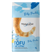 Whiskers2Tail Tofu Cat Litter Baby Powder 7L  (6 Packs)