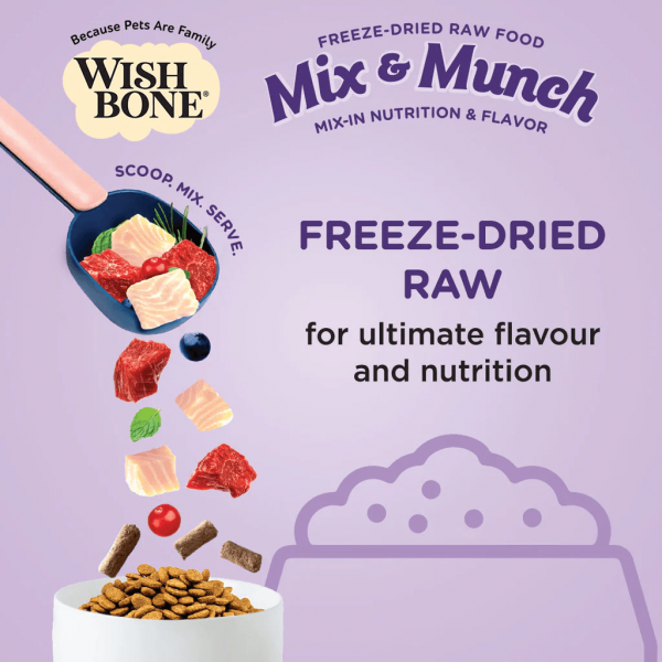 Wishbone Dog Food Mix & Munch Beef & Ocean Fish 350g