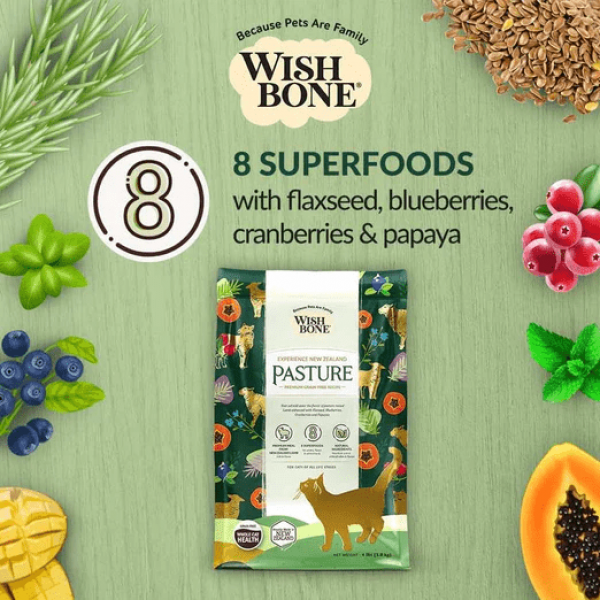 Wishbone Cat Food Pasture Lamb w/Superfruits 1.8kg