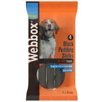 Webbox Black Pudding Sticks Dog Treats 4pcs/stick