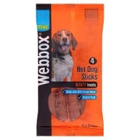 Webbox Hot Dog Sticks Dog Treats 4pcs/pack