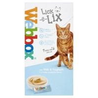 Webbox Lick-e-Lix Yoghurty Milk and Yoghurt Cat Treat 10g x 7's