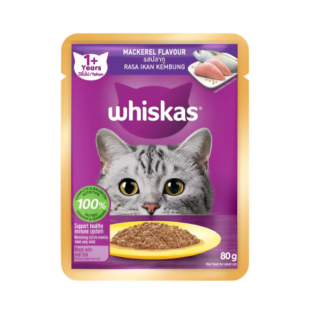 Whiskas Pouch Mackerel 85g