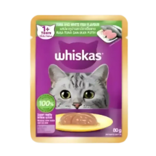 Whiskas Pouch Tuna and White Fish 80g