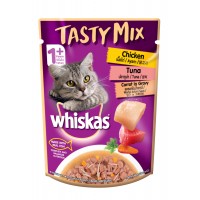 Whiskas Tasty Mix Chicken & Tuna with Carrot in Gravy 70g (24packs)