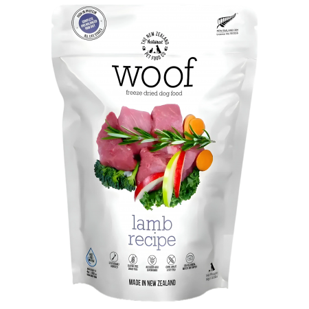 Woof Dog Dry Food Freeze-Dried Raw Lamb 1kg