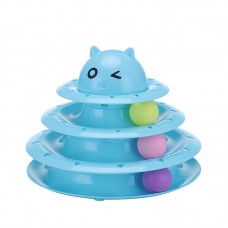 Dooee Cat Toy Interactive Circular Ball Track Blue