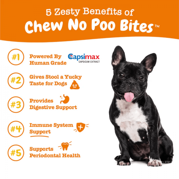Zesty Paws Dog Chew No Poo Bites Chicken 90 Soft Chews