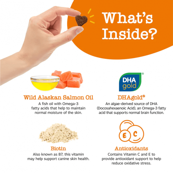 Zesty Paws Dog Salmon Bites Bacon 90 Soft Chews