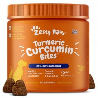 Zesty Paws Dog 8-in-1 Multifunctional Bites Tumeric Duck 90 Soft chews