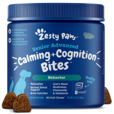 Zesty Paws Dog Senior Advanced Calming & Cognition Bites Chicken 90 Soft Chews