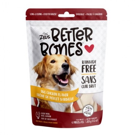 Zeus Better Bones BBQ Chicken Dog Treats  4's
