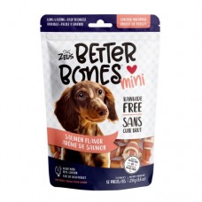 Zeus Better Bones Salmon Flavor Chicken Wrapped Mini Dog Treats  12's